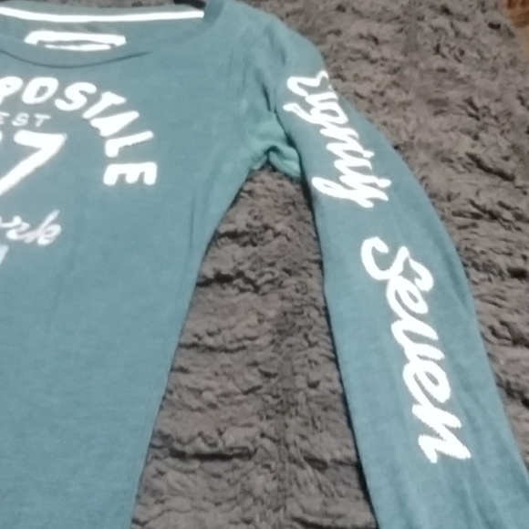 Aeropostale Hunter Green long sleeve shirt - Picture 2 of 11